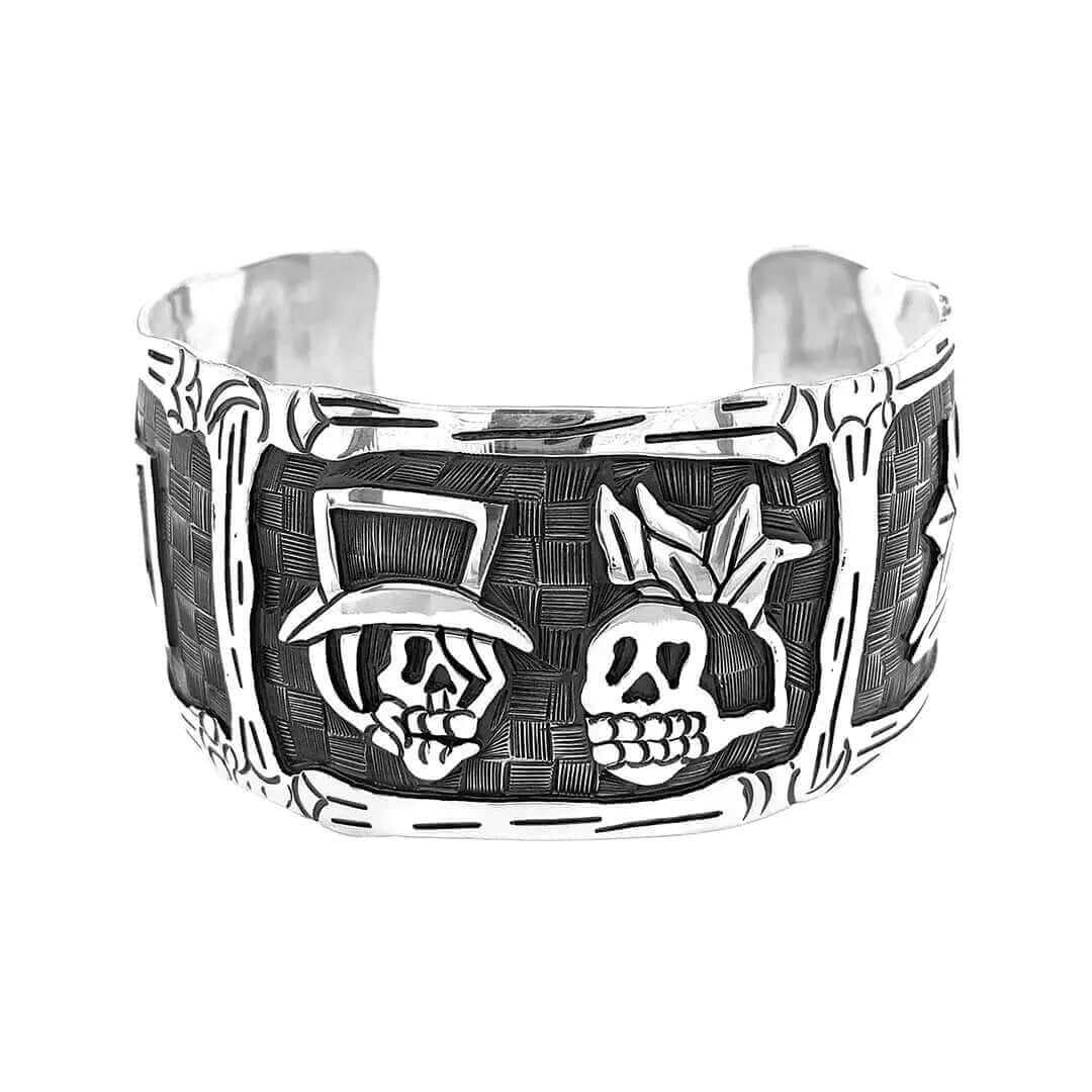 Catrines-Silver-Cuff-Bracelet-front-Nueve-Sterling