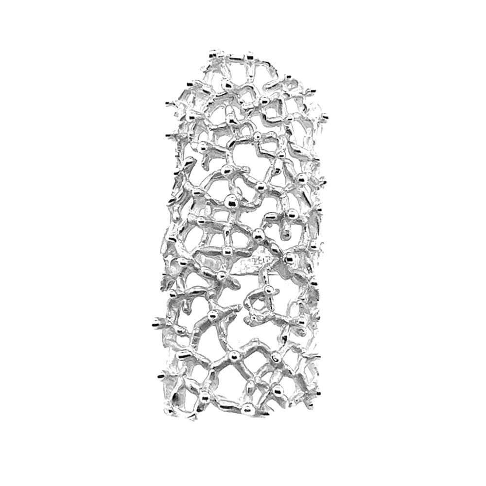 Sterling-Silver-Long-Contemporary-Ring-front-Nueve-Sterling