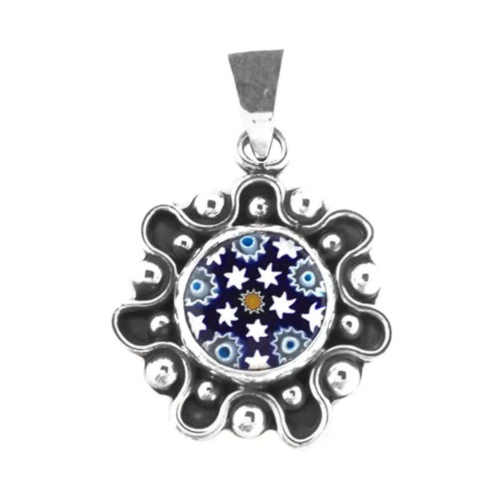Murano Silver Pendant - Nueve Sterling