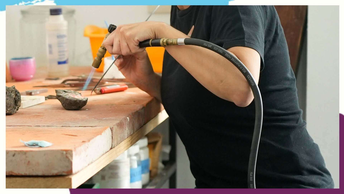 High-craftsmanship silver forging by a female master in Taxco.