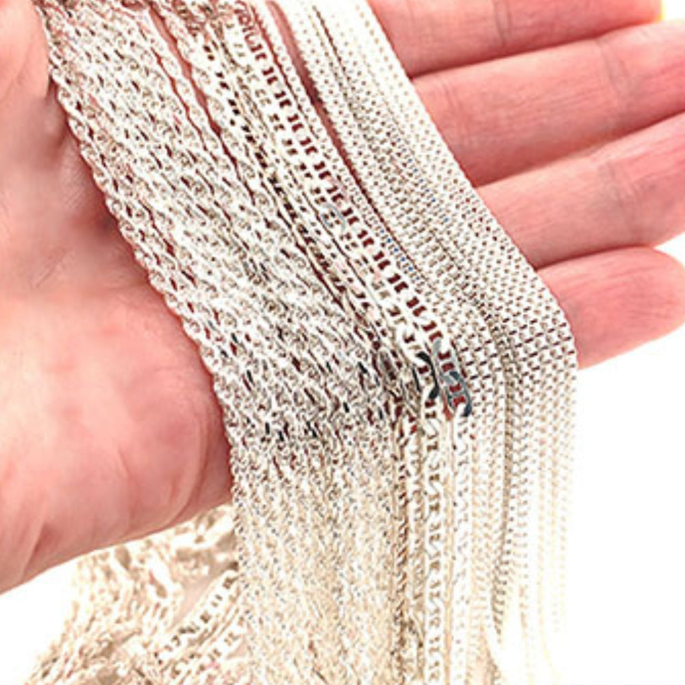 Sterling silver chains and sculptural chokers, personally curated from Taxco, Mexico by Nueve Sterling Canada.
