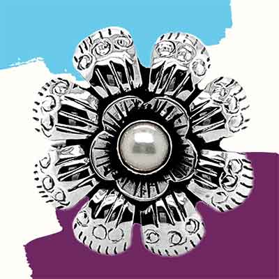 Silver Flower Jewelry