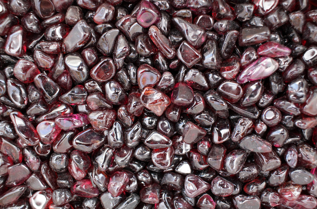 Garnet Silver Jewelry Nueve Sterling