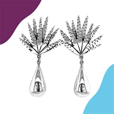 Mexican Aesthetic Silver Earrings
