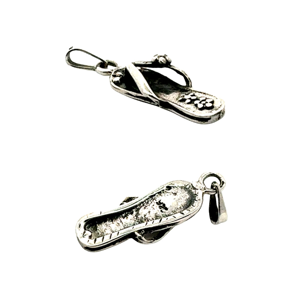 Handmade Chancla Silver Pendant