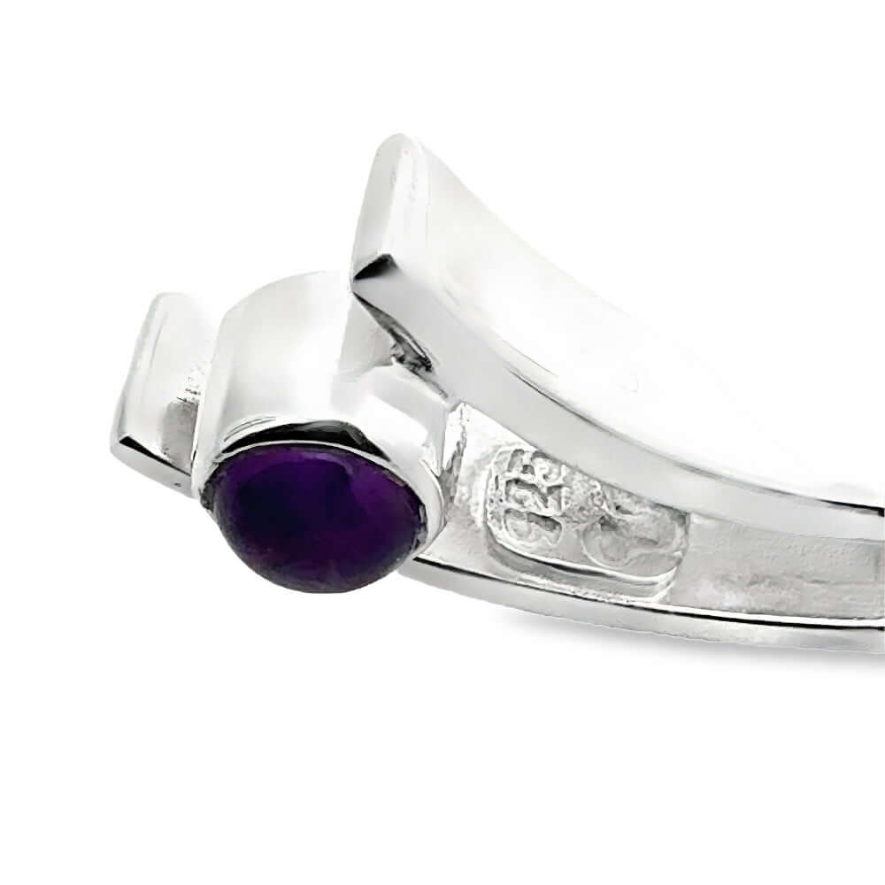Close-up of the earring interior showing the high-quality 925 sterling silver hallmark and artisan detail.