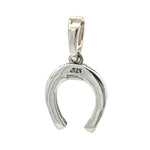 Close-up of the back of the pendant clearly displaying the official 925 sterling silver quality stamp