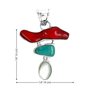 950-Silver-Coral_-Turquoise-and-Mother-of-Pearl-Pendant-measurements-Nueve-Sterling