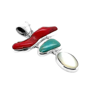 950-Silver-Coral_-Turquoise-and-Mother-of-Pearl-Pendant-side-Nueve-Sterling