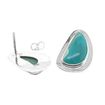 950-Silver-Turquoise-Post-Earrings-back-Nueve-Sterling