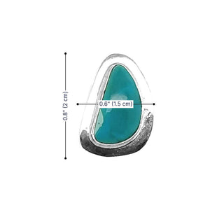 950-Silver-Turquoise-Post-Earrings-measurements-Nueve-Sterling