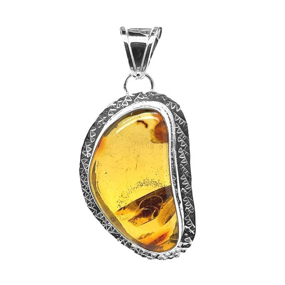 Amber-Pendant-in-950-Silver-front-Nueve-Sterling