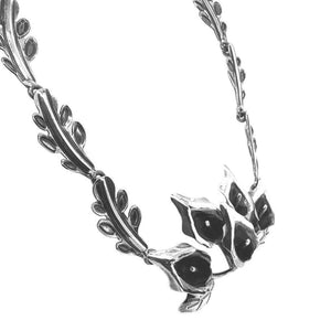 Calla-Lily-Silver-Necklace-side-Nueve-Sterling