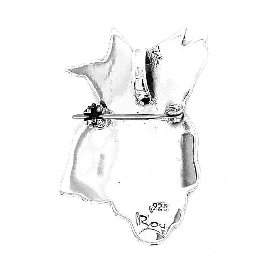 Catrina-Lady-Silver-Pin-Pendant-back-Nueve-Sterling