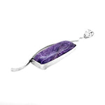 Charoite-Silver-Pendant-flat-Nueve-Sterling