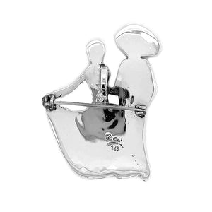 Catrines-Charros-Silver-Pin-Pendant-back-Nueve-Sterling