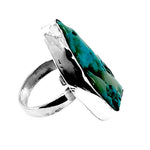 Chunky-950-Silver-Raw-Turquoise-Ring-side-Nueve-Sterling