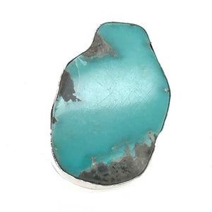 Chunky-Irregular-950-Silver-Turquoise-Ring-front-Nueve-Sterling