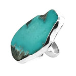 Chunky-Irregular-950-Silver-Turquoise-Ring-side-Nueve-Sterling