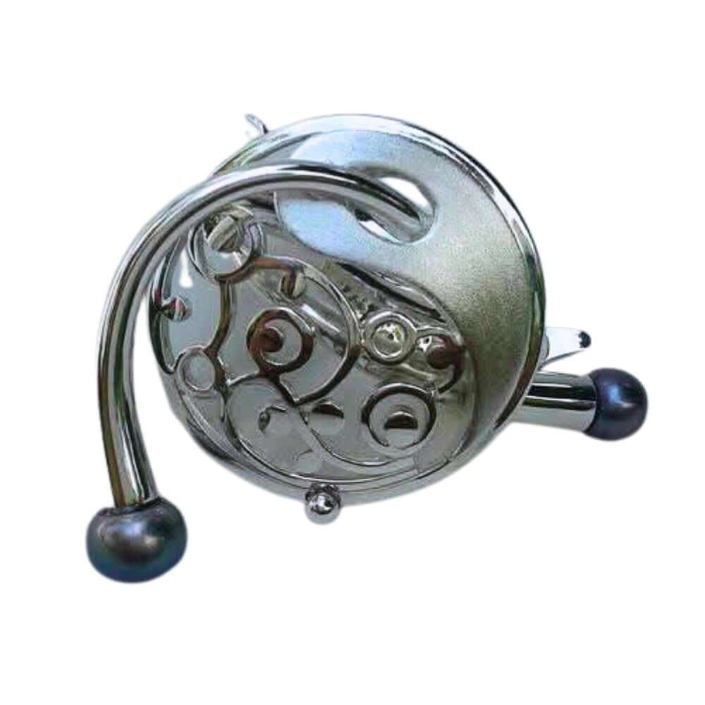 Modern 950 silver ring with pearls