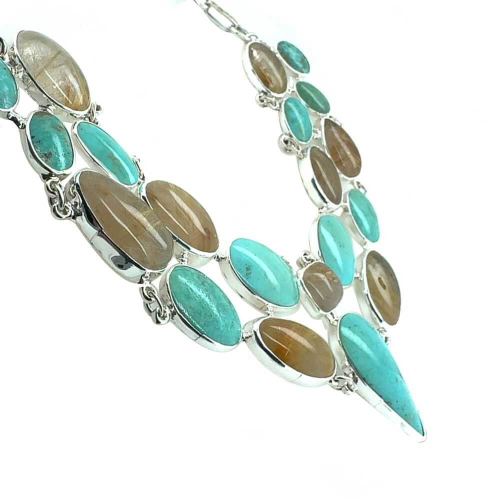 Genuine-Turquoise-and-Rutilated-Quartz-950-Silver-Necklace-side-Nueve-Sterling