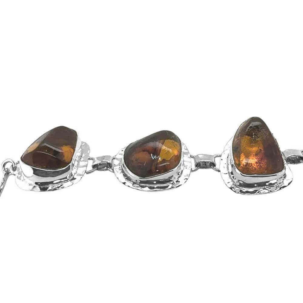 Hammered-950-Silver-Amber-Bracelet-flat-Nueve-Sterling