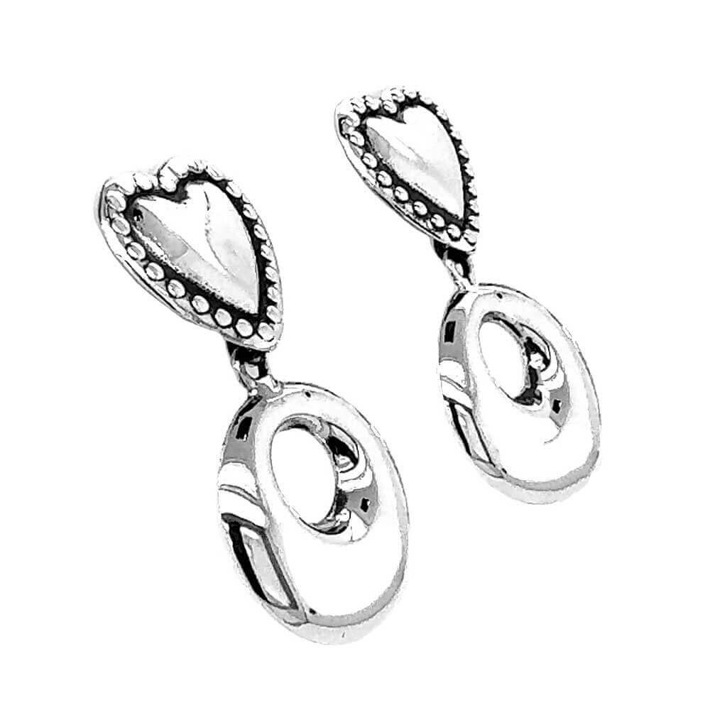 Heart-and-Donut-Silver-Earrings-side-Nueve-Sterling