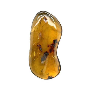 Irregular-Shaped-Amber-Ring-in-950-Silver-front-Nueve-Sterling