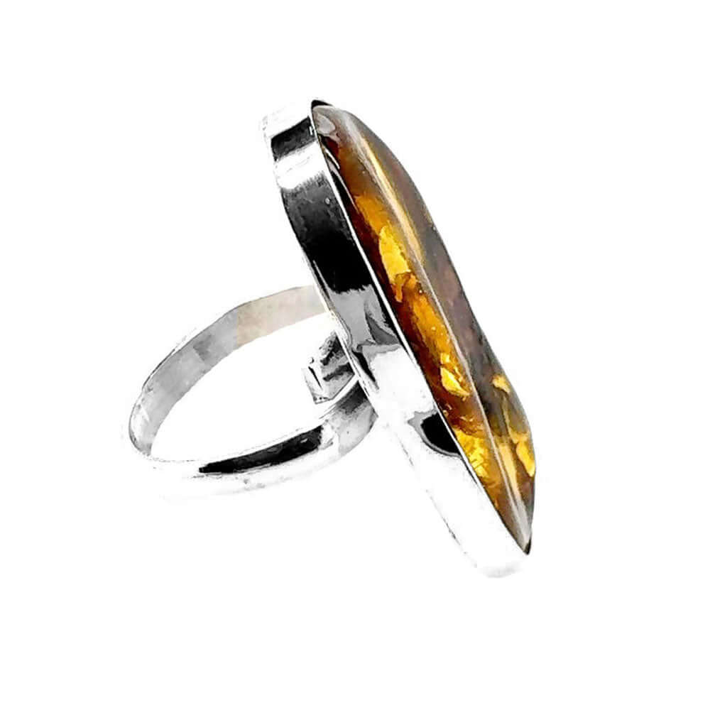 Irregular-Shaped-Amber-Ring-in-950-Silver-side-Nueve-Sterling
