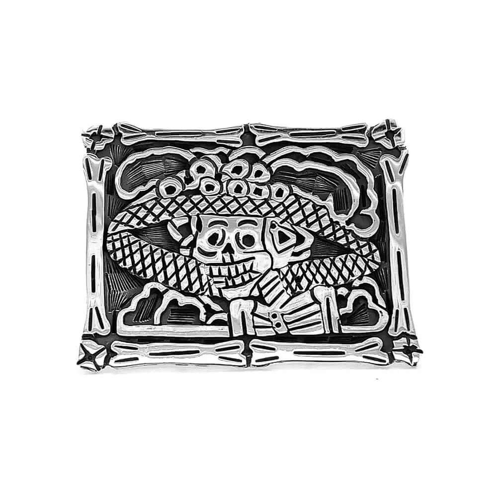 La-Catrina-Silver-Ring-front-Nueve-Sterling