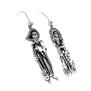     Charro-Skeleton-Couple-Silver-Earrings-side-Nueve-Sterling