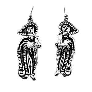 Charro-with-Rooster-Silver-Earrings-front-Nueve-Sterling