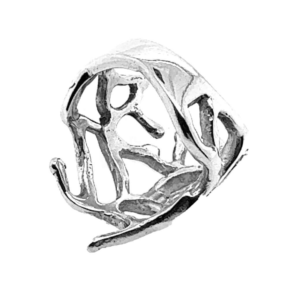 Modern-Taxco-Silver-Ring-flat-Nueve-Sterling