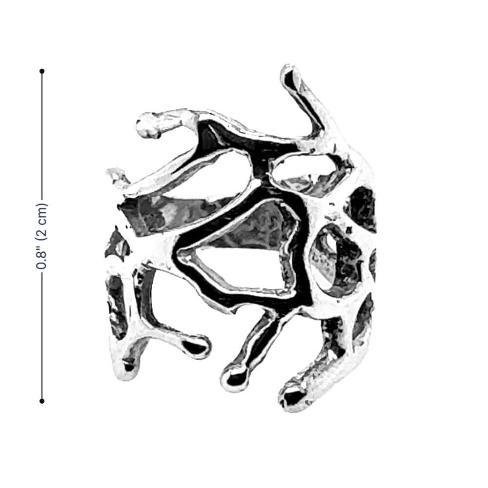 Modern-Taxco-Silver-Ring-measurements-Nueve-Sterling