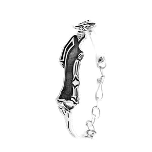 Sexy-Catrina-Silver-Bracelet-2front-Nueve-Sterling