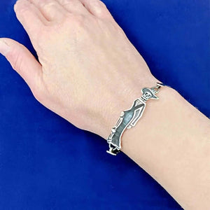     Sexy-Catrina-Silver-Bracelet-with-model-Nueve-Sterling