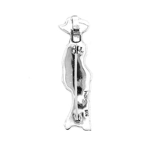 Sexy-Catrina-Silver-Pin-Pendant-back-Nueve-Sterling