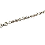 Details of Silver Bracelet from Taxco in white background