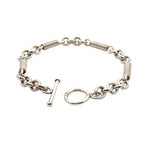 Silver Bracelet from Taxco in a white background