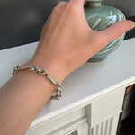 Silver Bracelet from Taxco with model