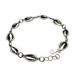 Back of Small Silver Shells Bracelet 