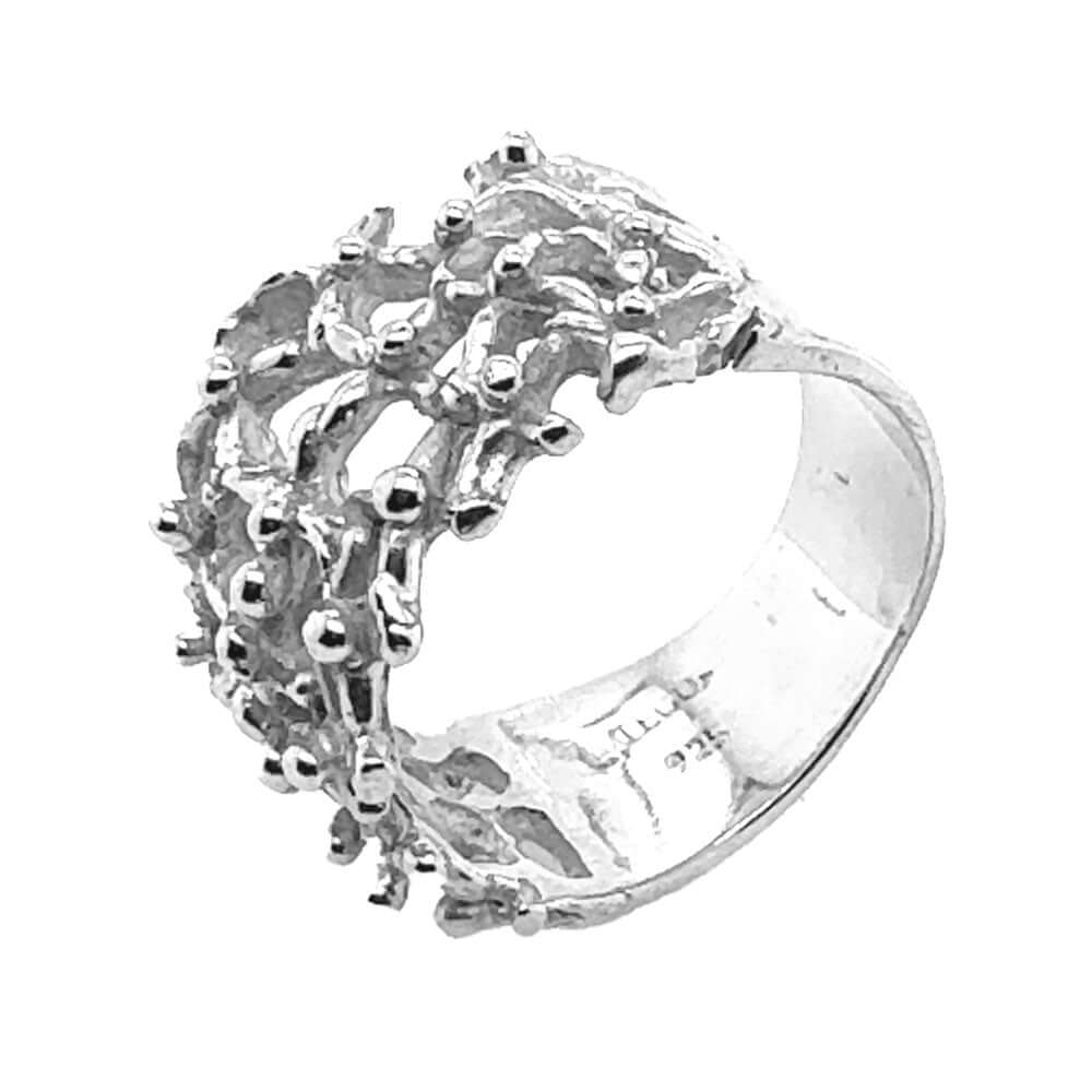 Sophisticated-Sterling-Silver-Textured-Ring-flat-Nueve-Sterling