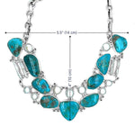 Statement-950-Silver-Necklace-with-Turquoise-and-Pearls-measurement-Nueve-Sterling