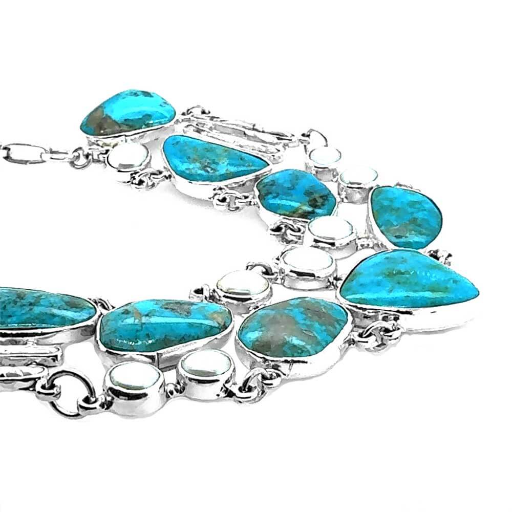 Statement-950-Silver-Necklace-with-Turquoise-and-Pearls-side-Nueve-Sterling