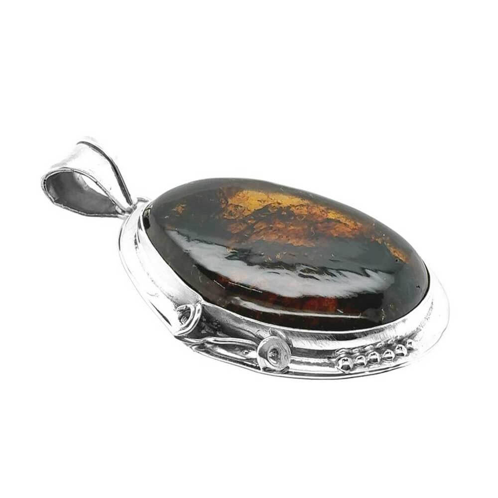 Statement-Amber-Pendant-in-950-Silver-side-Nueve-Sterling