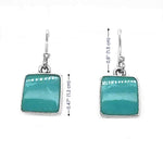 Sterling-Silver-Square-Dangling-Turquoise-Earrings-measurement-Nueve-Sterling