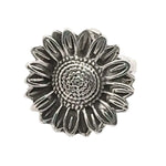 Sunflower Silver Ring front Nueve Sterling