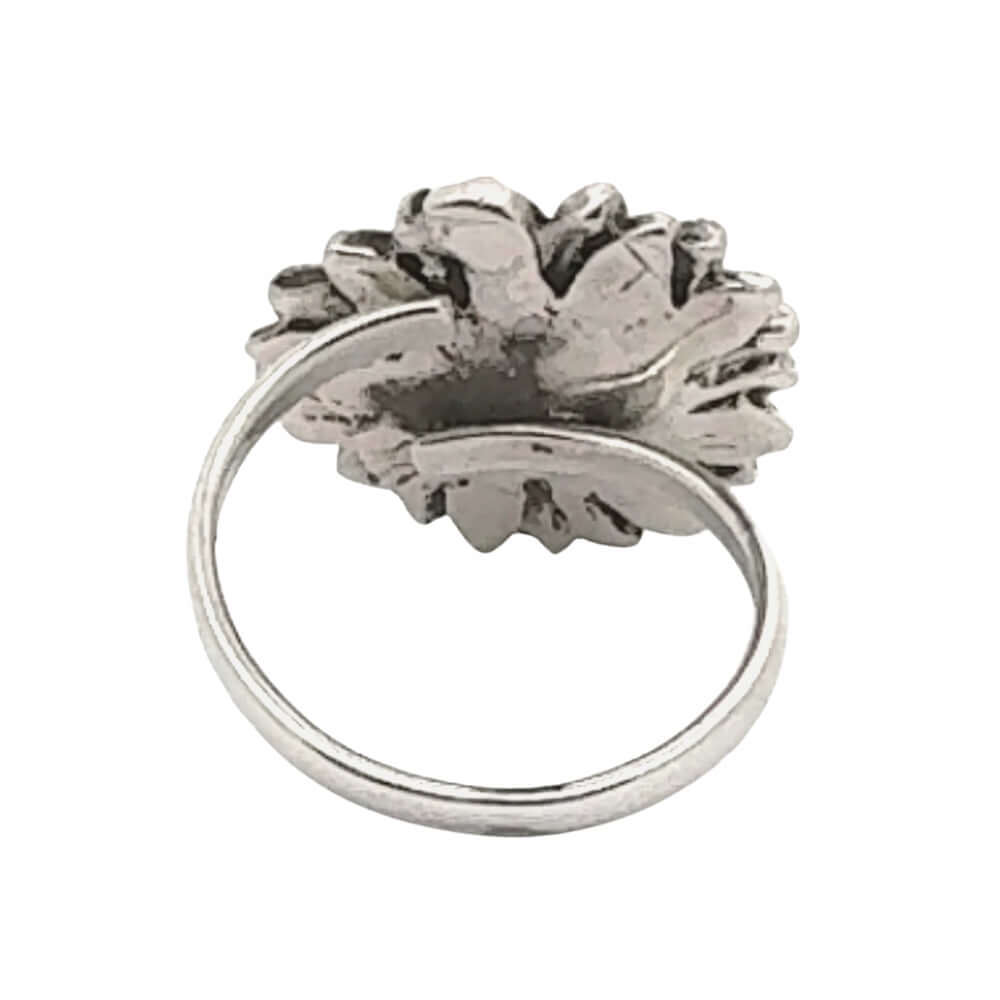 Sunflower Silver Ring other back Nueve Sterling