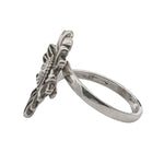 Sunflower Silver Ring other side Nueve Sterling