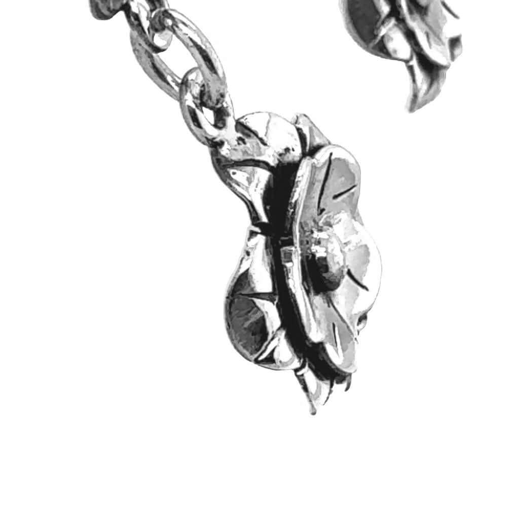 Triple Flower Silver Earrings